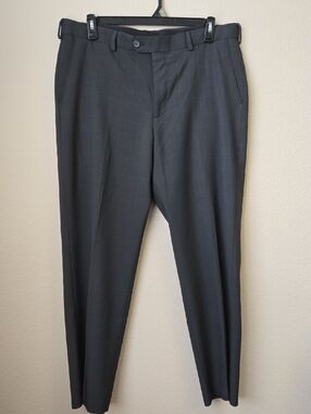 Izod Dark Charcoal Men's Dress Pants